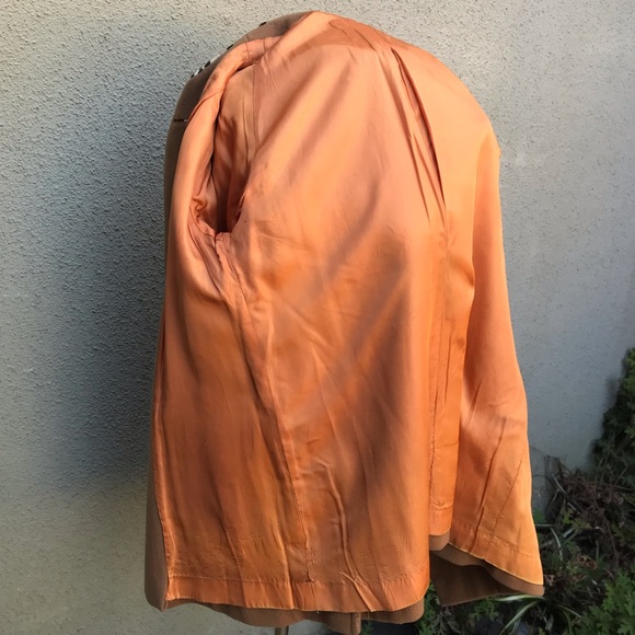 Vintage Wool Coat with Faux Leopard Trim - Picture 8 of 9